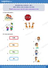 Đề thi học kì 2 Tiếng Anh 4 Global Success - Đề số 3